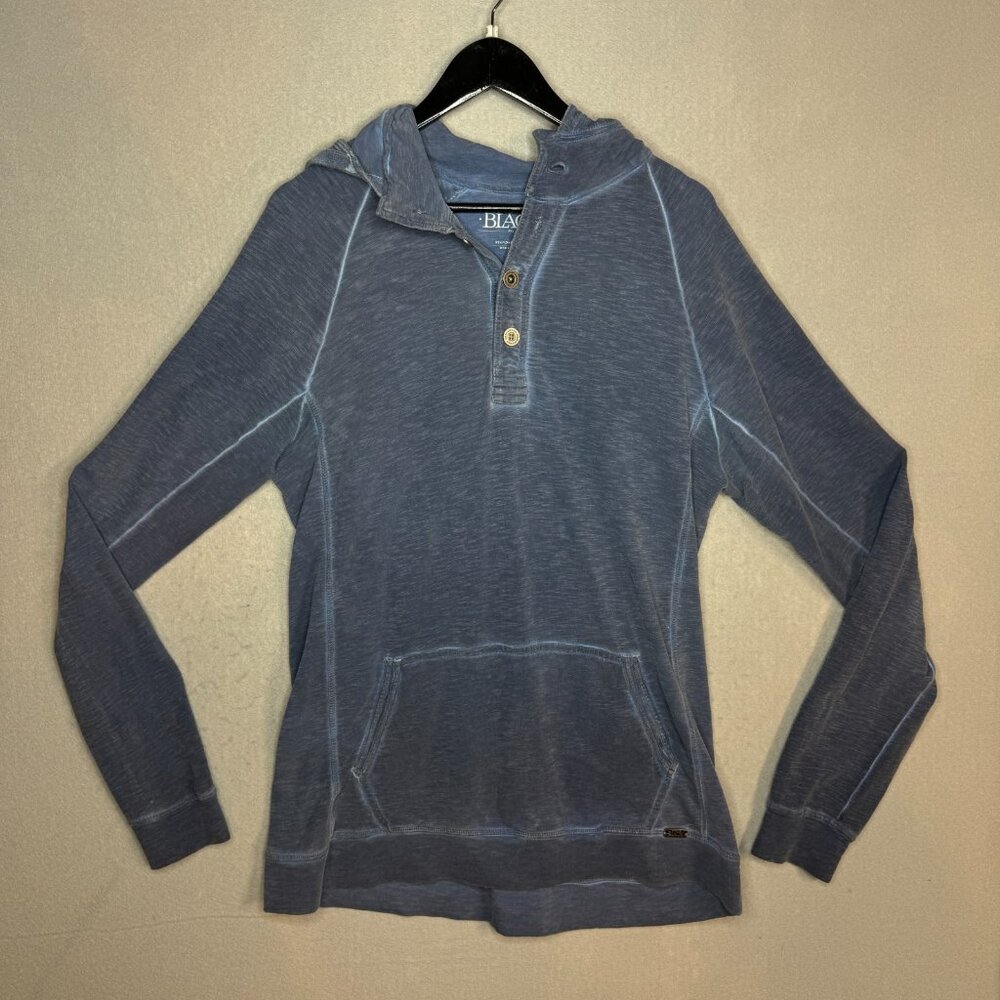 Men's Size Small Buckle Black hoodie Pockets